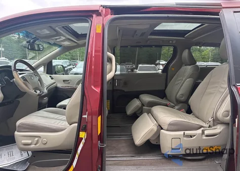 2013 Toyota Sienna Xle/Limited из США, поврежденный, VIN 5TDDK3DC3DS058382